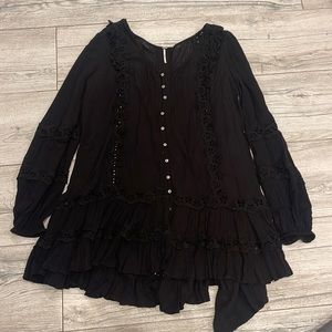 Black long sleeve dress from free people